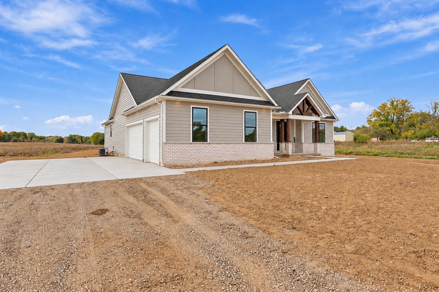Completed front exterior of 890 Pierce Road
